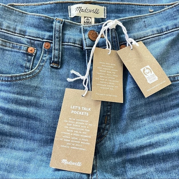 NWT! Madewell Cali Demi Boot High Waisted Eco Collection Jeans Size 24 - Picture 2 of 3